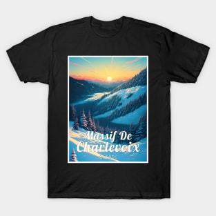 Massif de charlevoix ski - Quebec T-Shirt